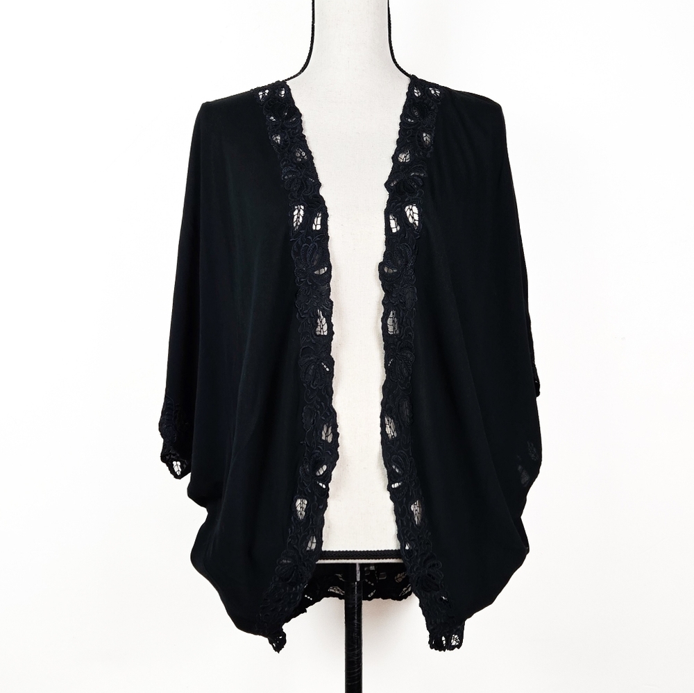 NWT Tulle and Batiste Rose Bolero, Moonless Night, M/L